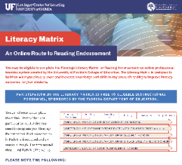 Literacy Matrix Pre-Enrollment Image